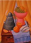 Fernando Botero Still Life with Coff pot painting
